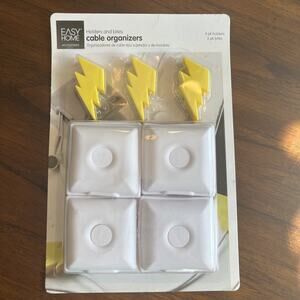 Easy Home Cool Cable Organizers 4 packW/ Lightning Bolt USB Bites